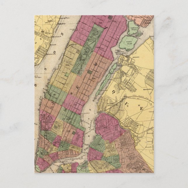 New York, Brooklyn Postcard (Front)