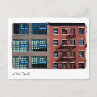 New York buildings. Postcard
