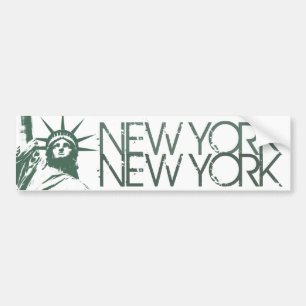 New York Bumper Sticker Statue of Liberty Stickers