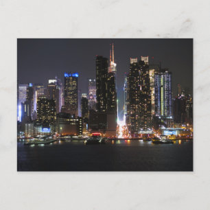 New York by night Poster Postcard