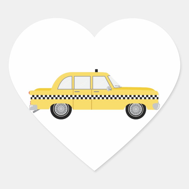 New York Cab Heart Sticker (Front)