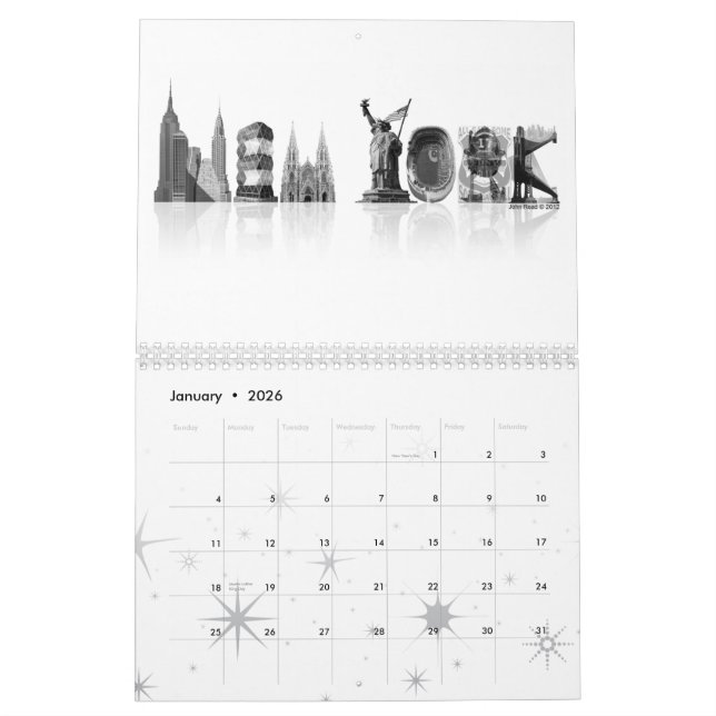 New York Calendar (Jan 2026)