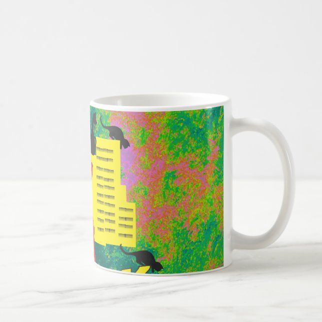 NEW YORK cat Coffee Mug (Right)