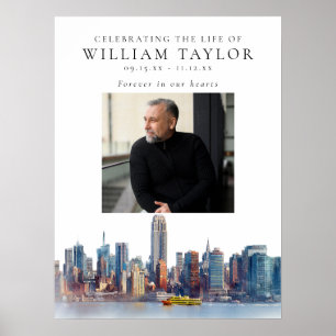 New York Celebration Of Life Photo Welcome Sign