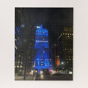 New York Central Building NYC Park Avenue Night Jigsaw Puzzle
