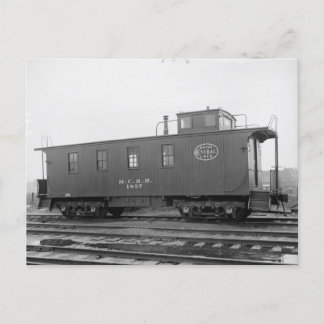 New York Central  caboose postcard