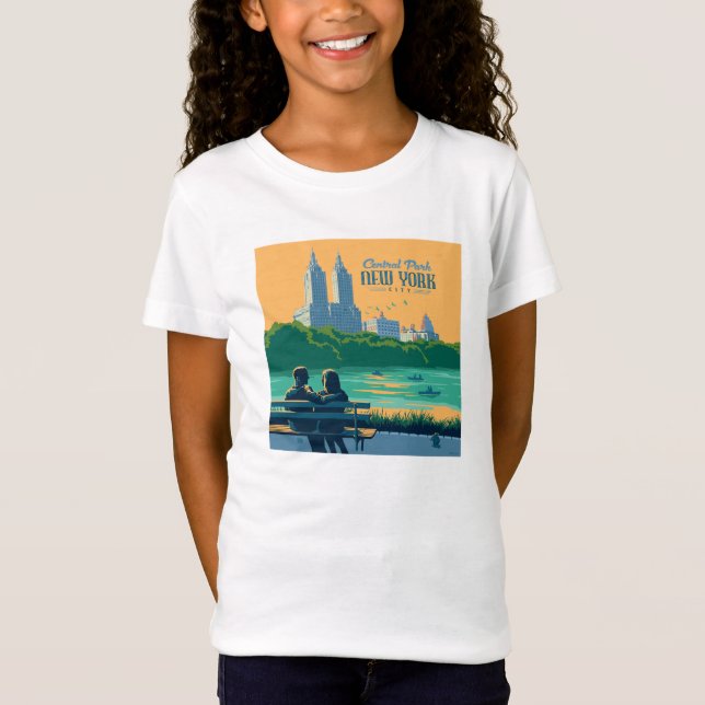 New York Central Park Bench T-Shirt (Front)