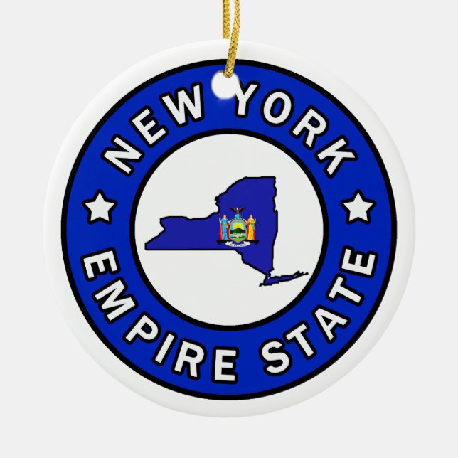 New York Ceramic Tree Decoration (Front)