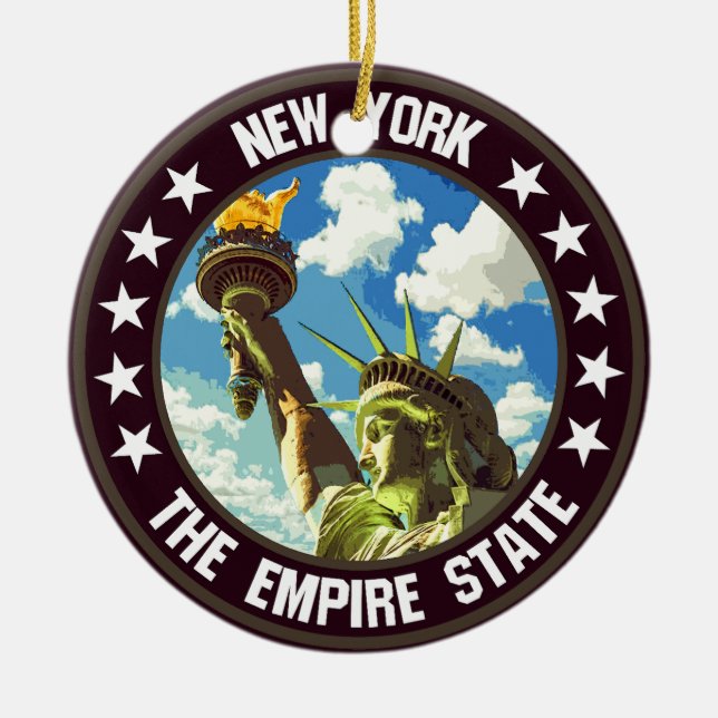 New York                                           Ceramic Tree Decoration (Front)