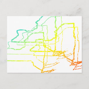 new york chill blur postcard