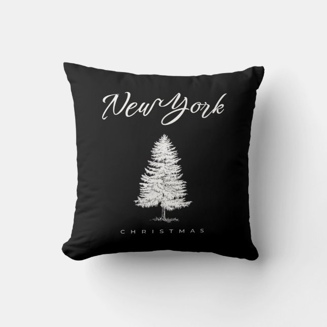 New York Christmas Cushion (Front)