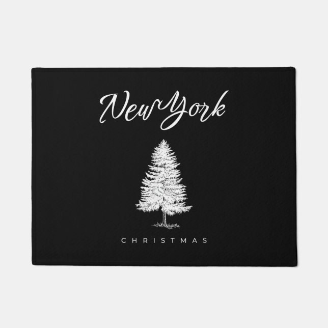 New York Christmas Doormat (Front)