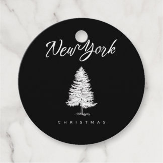 New York Christmas Favour Tags
