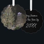 New York Christmas NYC Rockefeller Centre Tree Tree Decoration Card<br><div class="desc">Design features an original photograph of New York City's Rockefeller Centre at Christmastime. Great for anyone who lives in or loves NYC!

This photograph is also available on other products. Don't see what you're looking for? Need help with customisation? Contact Rebecca to have something designed just for you.</div>