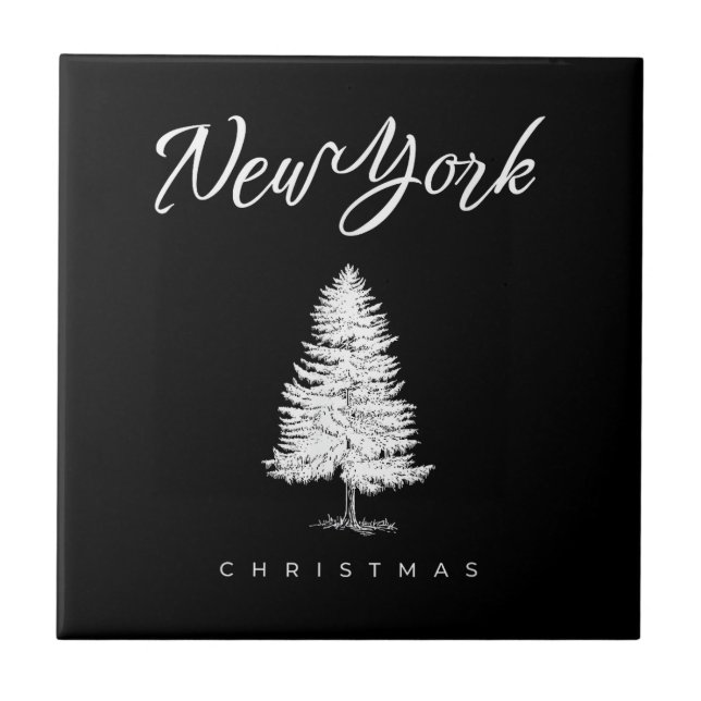 New York Christmas Tile (Front)