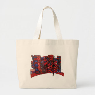 new york citi bank ink large tote bag