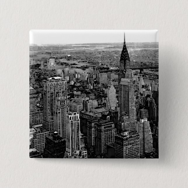 New York City 15 Cm Square Badge (Front)