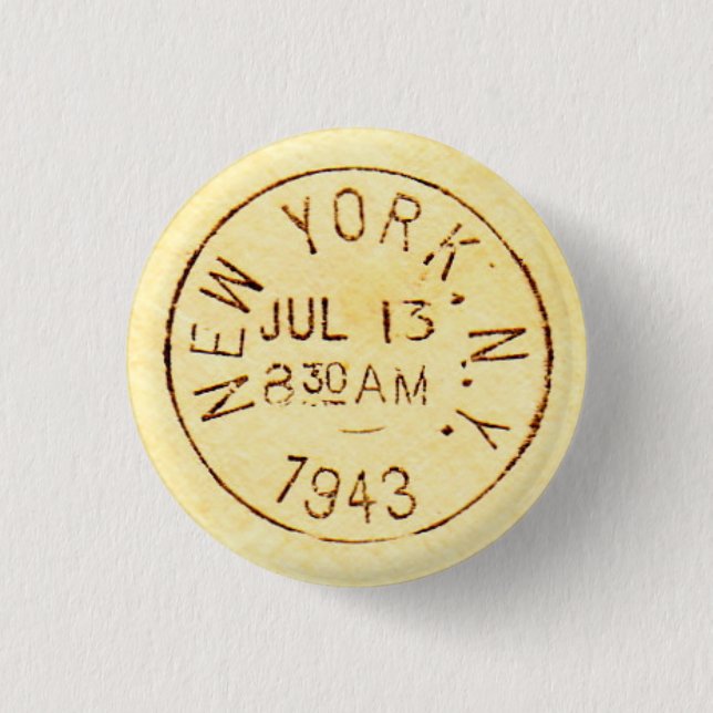New York City 1943 3 Cm Round Badge (Front)