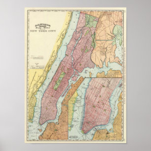 New York City 4 Poster