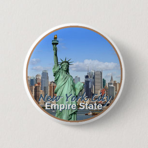 New York City 6 Cm Round Badge
