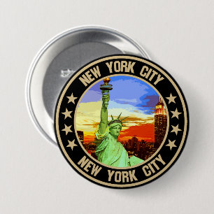 New York City                                      7.5 Cm Round Badge