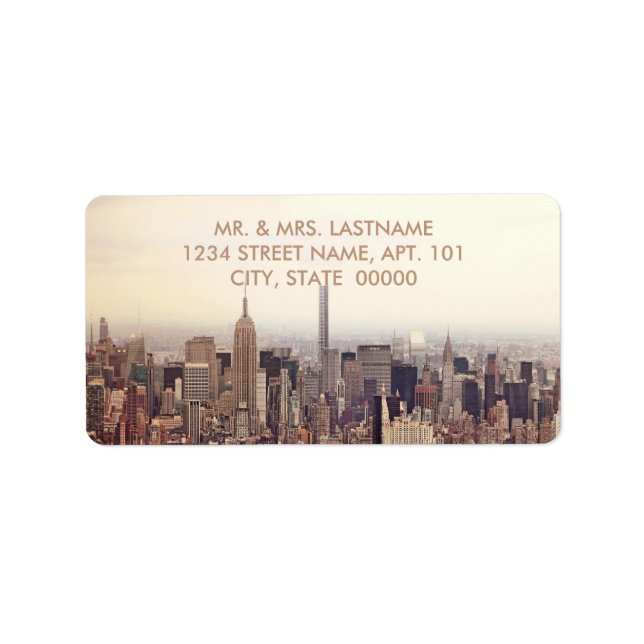 New York City Address Labels (Front)