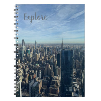New York City Aerial View Spiral Photo Notebook