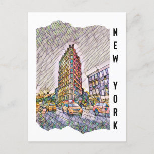 New York City Aesthetic Mosaic Art        Postcard