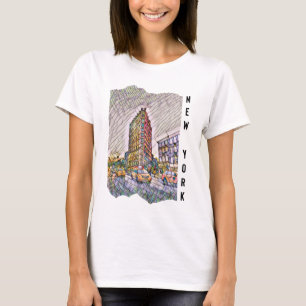 New York City Aesthetic Mosaic Art    T-Shirt