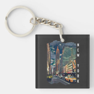 New York City Aesthetic Photo Art   Key Ring