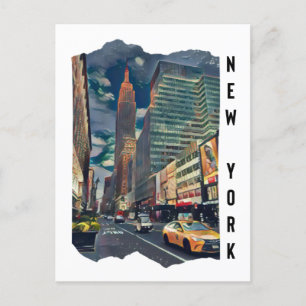 New York City Aesthetic Photo Art Postcard