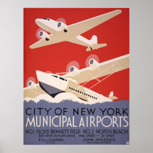 New York City airports Poster