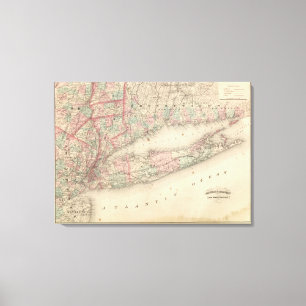 New York City and Vicinity Canvas Print