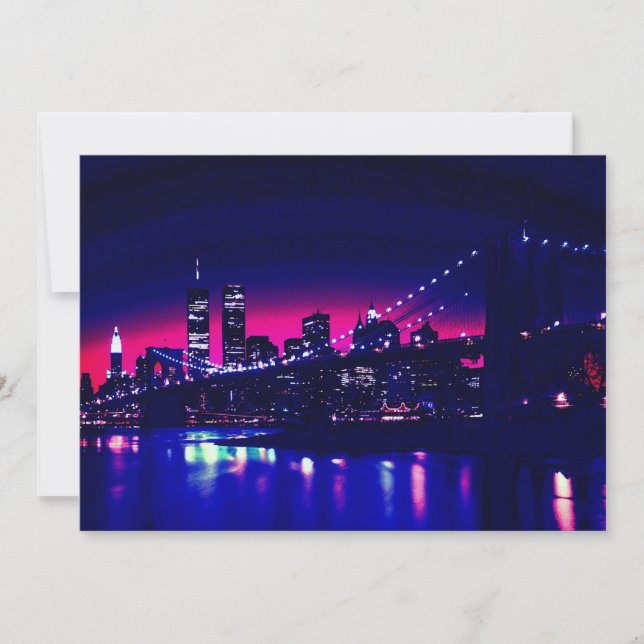 New York City at Night Invitation (Front)