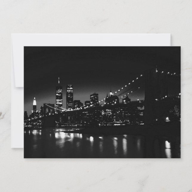 New York City at Night Invitation (Front)