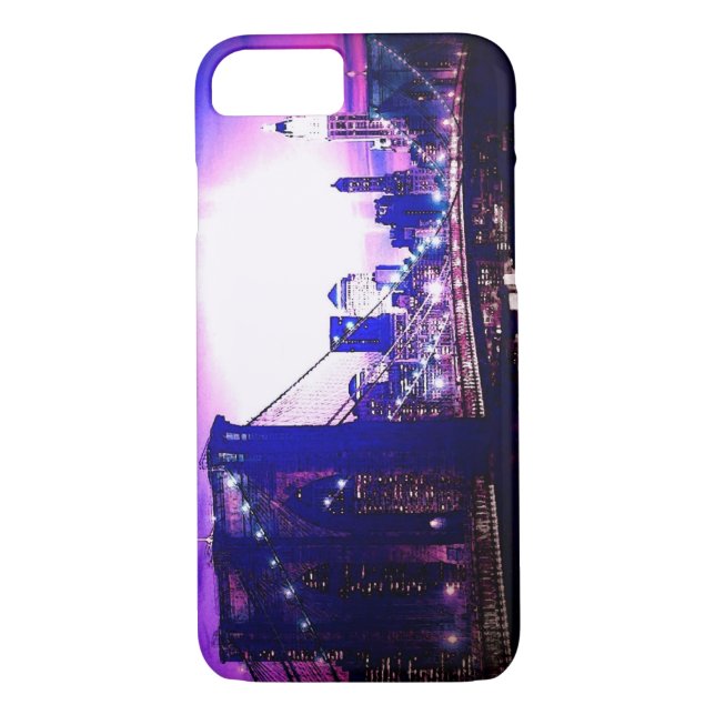New York City at Night iPhone 7 Case (Back)