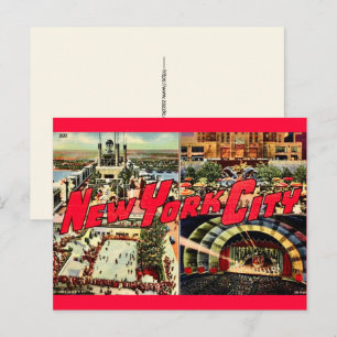 New York City Attractions Postcard