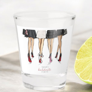 New York City Bachelorette Fashion Illustration  Shot Glass