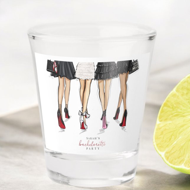 New York City Bachelorette Fashion Illustration  Shot Glass (Creator Uploaded)