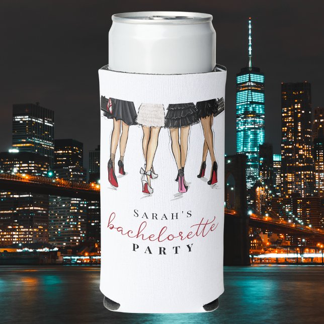 New York City Bachelorette Fashion NYC Squad Favou Seltzer Can Cooler (Creator Uploaded)