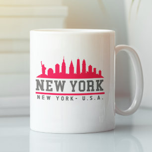 New York City Beautiful Fun Skyline Coffee Mug