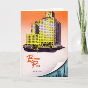 New York City Belmont Plaza Hotel Card