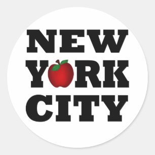 New York City  (Big Apple) Classic Round Sticker