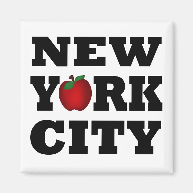 New York City  (Big Apple) Magnet (Front)