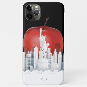 New York City Big Apple with Monogram Case-Mate iPhone Case