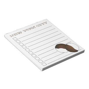 New York City Black and White Cookie NYC Checklist Notepad