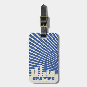 New York City Blue Luggage Tag