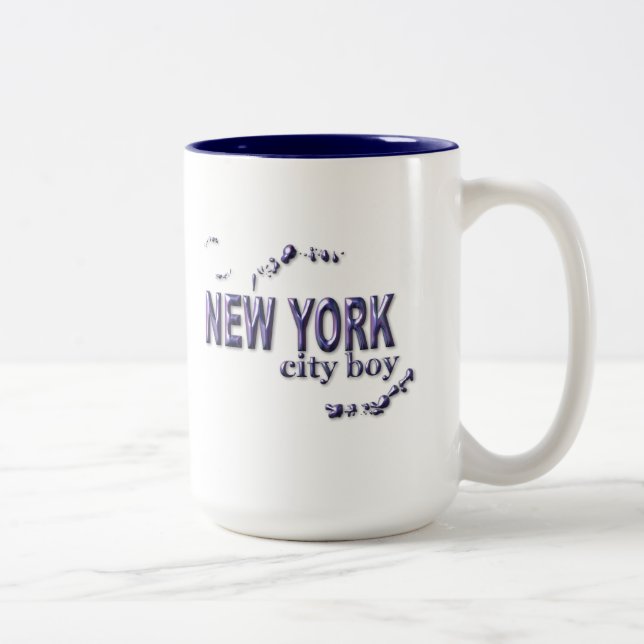 New York City Boy Two-Tone Coffee Mug (Right)