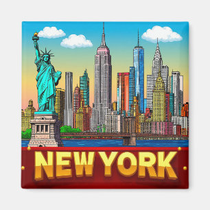 🧲 New York City Break Vacation Memory USA 🌆 Magnet