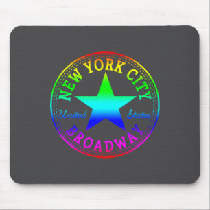 New York City Broadway Theater Nyc United States U Mouse Pad
